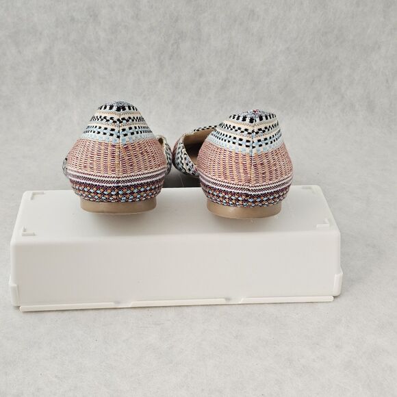 Restricted Womens Ballet Flats Sz 7.5 Multi Color Boho Casual Travel Shoes - Picture 4 of 7